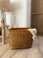 Grand panier de rangement tressé en bambou