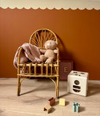 Chaise enfant en rotin vintage