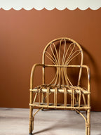 Chaise enfant en rotin vintage