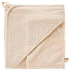 Cape de bain et gant gaze de coton