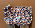 Petite pochette léopard camel maison Augustin zippée