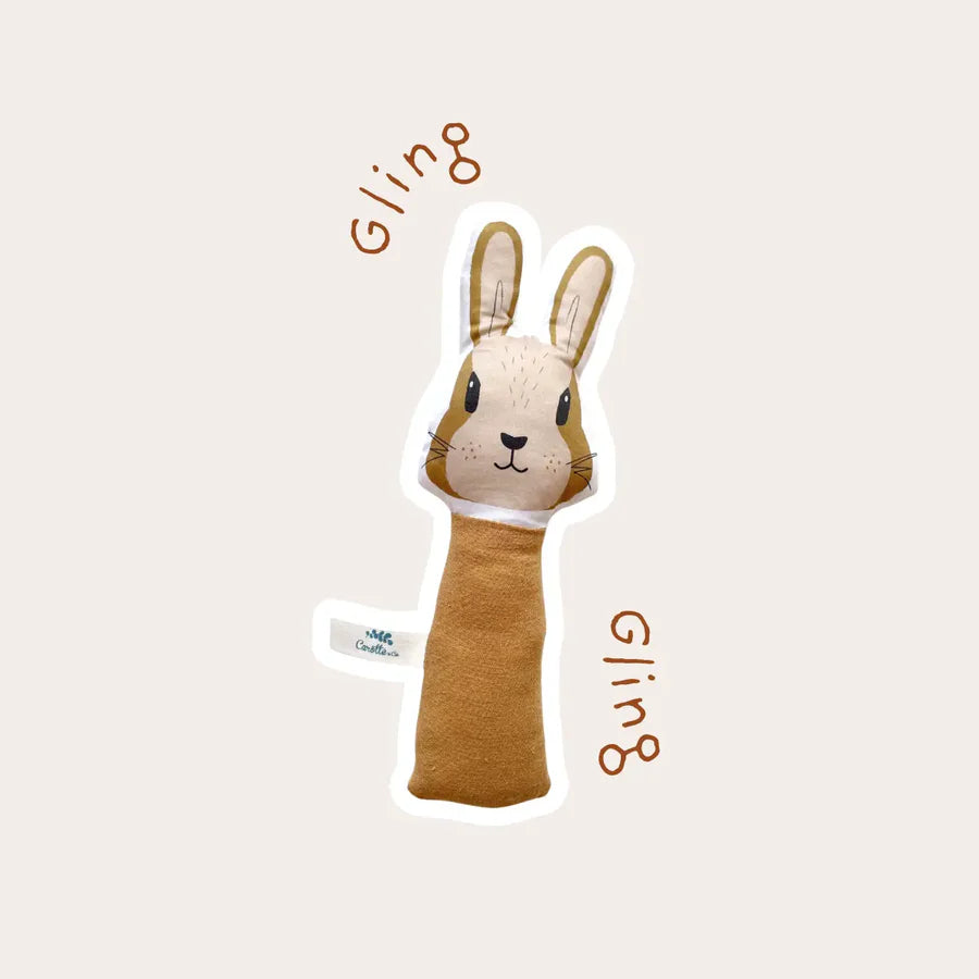 Hochet Lapin camel