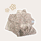 Maxi lange double gaze de coton fleuri